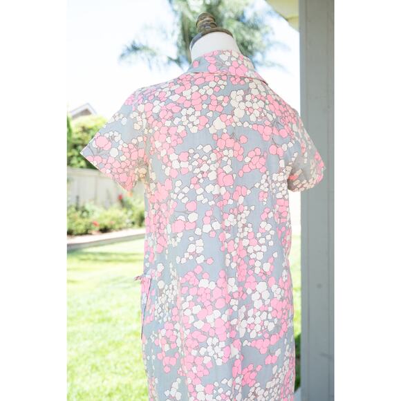 Vintage Cotton Homemaker Dress 60's Fashion - Picture 7 of 8